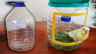 How To Make Water Bottle Bird Bath Budgie