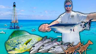 Two Day Episode Fishing for Lobster, Mahi, Tuna ! Catch N Cook | Florida Keys Series | Part 2