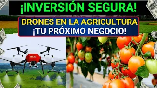 💡 5 IDEAS de Negocios EXTRA RENTABLES con DRONES  para GANAR dinero con el AGRO en 2024-2032