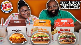 TRYING BURGER KING KEEP IT REAL MEALS| Nelly, Anitta, and Lil Huddy