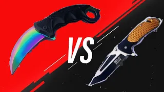 Karambit VS Navaja tactica I ¿Cuál es mejor para defensa ?