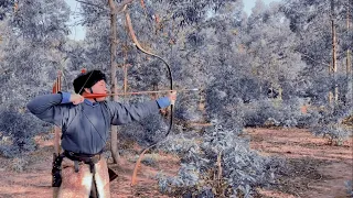 Winter special effects video ：bad shooting 15 liangzhi manchu bow 32inch 95lb 30inch 88lb