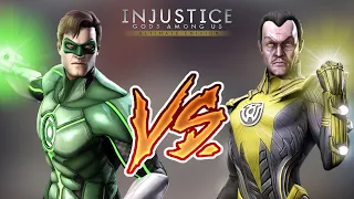 Injustice Gods Among Us - Green Lantern Vs. Sinestro (Hard) Walkthrough | RozZ99