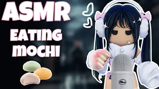 Roblox ASMR ∼ eating mochi ice cream 🍡 (chewy + satisfying)