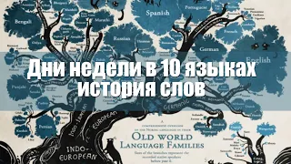 Дни недели в 10 языках. История названий