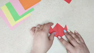 конструювання з паперу в техніці орігамі "Кошеня"
