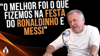 ZICO TROLANDO RONALDINHO GAÚCHO EM PELADA FESTIVA CONTRA O MESSI.