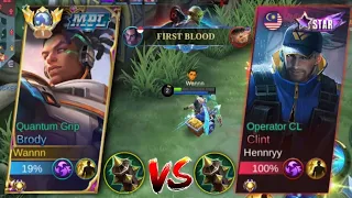 TUTORIAL LAWAN CLINT, AUTO FIRST BLOOD! BRODY VS CLINT TUTORIAL - Mobile Legends