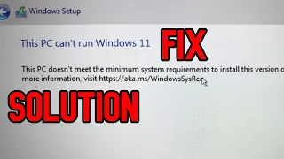 !!Fix2024!! This PC can't run Windows 11