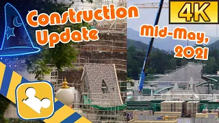 [4K Hong Kong Disneyland] "Arendelle: World of Frozen" Construction Update | (Mid-May, 2021)