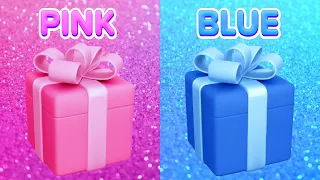 Choose Your Gift 💝💙 PINK vs BLUE (Girl or Boy) 🎁 Gift Box Challenge