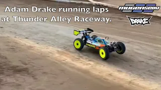 Adam Drake running laps at Thunder Alley Raceway.