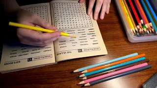 ASMR - Word Search & Ramble (2) | Whispering | Pencil Sounds