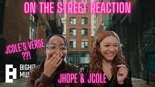 REACTING TO JHOPE FT. J.COLE 'ON THE STREET' FOR THE FIRST TIME!!