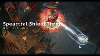 POE 3.21 - Spectral Shield Throw - Bleed Gladiator - Day 4