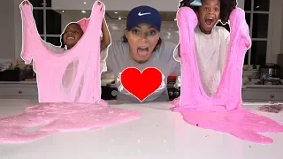 DIY Fluffy Valentines Slime - Funny 2 Gallons of Slime for School