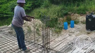STEELING UP DECKING SLAB PROJECT/PORTOBELLO MONTEGO BAY JAMAICA