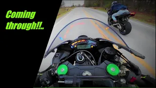 Honda CBR600RR vs Kawasaki ZX10R!!