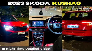 2023 Skoda Kushaq Special Night Review ✅ | Powerful Headlights in City or Highway ? Interior Lights