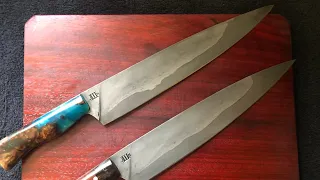 How I sharpen my knives. A word on sharpening on a 2x72