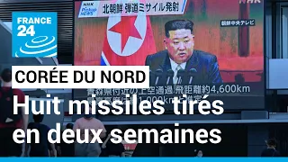 La Corée du Nord tire deux nouveaux missiles, soit huit en deux semaines • FRANCE 24