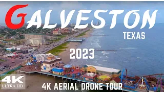 Galveston, Texas 🇺🇸 4K UHD | Aerial Drone Tour