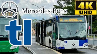 [Transport Lausanne: 24 Bourdonnette to Tour Haldimand-Lac] Mercedes-Benz Citaro C2 Hybrid Bus Swiss