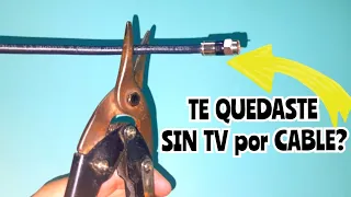 antena casera de CABLE COAXIAL y Adiós a la tv de CABLE PAGO!! todos los canales DIGITALES GRATIS