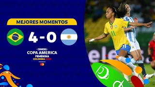 #CAFem 2022 | Brasil 4-0 Argentina | Highlights