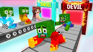 Monster School : Zombie x Squid Game ANGEL VS EVIL CHALLENGE - Minecraft Animation