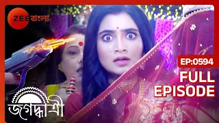 😱😨🔫OMG...WHO SHOT JAGADHATRI?? - Jagadhatri | Full Ep 594 | Shayambhu, Utsav | Zee Bangla