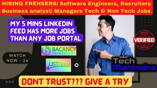 ITC Infotech / UST / Genpact / Vodafone idea | Hiring - Recruiters| Developers | Tech Support