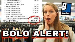 I Spent $200 at GOODWILL!! Thrift with Me to Sell on eBay & Poshmark - Reseller Vlog #34