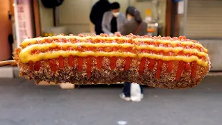 Cheese Sausage Hot Dog (Korean Corn dog) - Korean street food