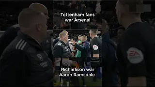 Aaron Ramsdale kicked by Tottenham fan in chaotic ending to North London derby