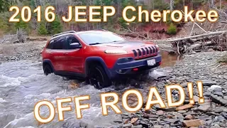 Off Road in a Jeep Cherokee