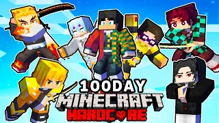 1マスから鬼滅キャラが出てくる世界で100日サバイバル【 マイクラ / マインクラフト 】