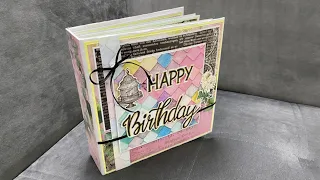 How To Make Scrapbook For Beginners | DIy birthday scrapbook / Handmade Scrapbook Tutorial