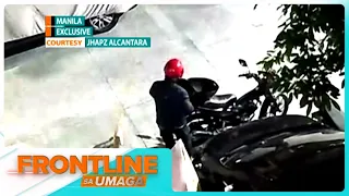 Pagnanakaw sa mga piyesa ng SUV sa Maynila, nasapul sa CCTV | Frontline Sa Umaga