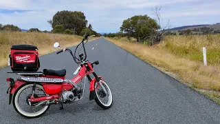 Honda CT110 Postie big bore and dyno test.