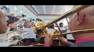 Trombones dando show no hino 204 ENSAIO ENXOVIA