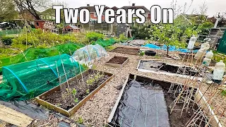 Two Years On | Allotment changes | What it looks like now, how far we have come.