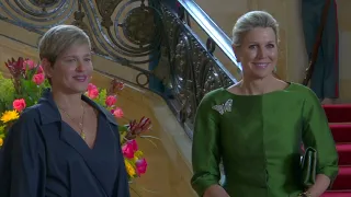 Queen Máxima meets Colombian president Gustavo Petro and First Lady Verónica Alcocer