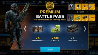 Purchasing Battle pass on Modern Combat 5. All Rewards!