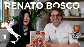 Italian pizza king Renato Bosco at his pizzeria, inspiring pizza's - delicious recipes ideas