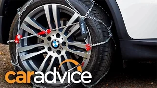 How to fit snow chains - with a BMW X5