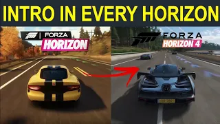Intro In Every Forza Horizon 1,2,3,4 l Evolution of Intros in Forza Horizon 1-4