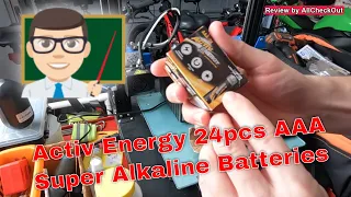 Activ Energy 24pcs AAA Super Alkaline Batteries Review (Aldi - Comparable to Duracell - Really?)