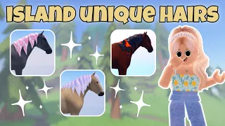 EVERY Island Unique Hair + Location + Pictures! | Wild Horse Islands