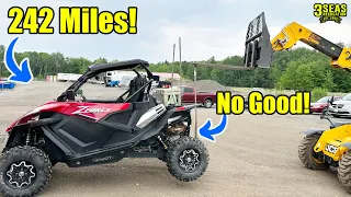 Only 242 miles on this 2022 CFMoto ZForce 950 HO EX!